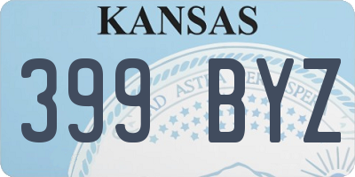 KS license plate 399BYZ