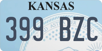 KS license plate 399BZC