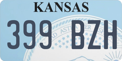 KS license plate 399BZH