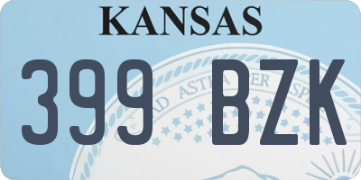 KS license plate 399BZK