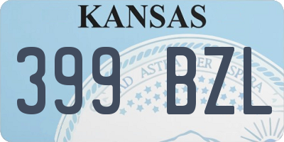 KS license plate 399BZL