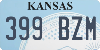 KS license plate 399BZM