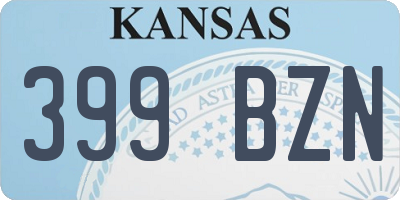 KS license plate 399BZN