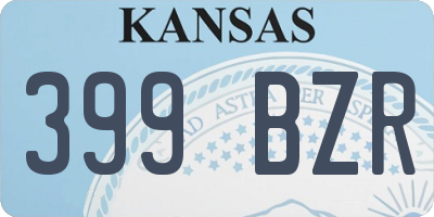 KS license plate 399BZR