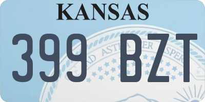 KS license plate 399BZT