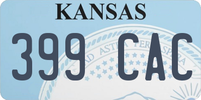 KS license plate 399CAC