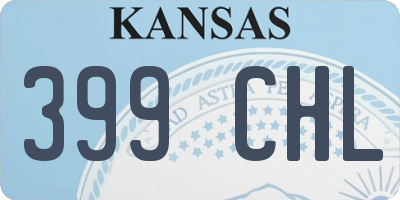 KS license plate 399CHL