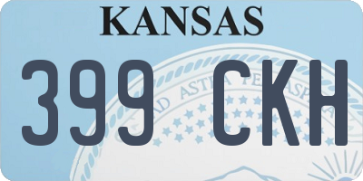 KS license plate 399CKH