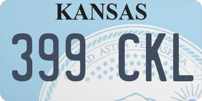 KS license plate 399CKL