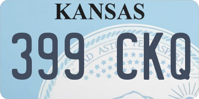 KS license plate 399CKQ