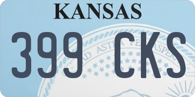 KS license plate 399CKS