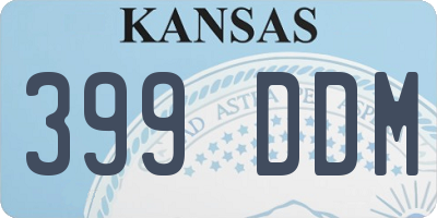 KS license plate 399DDM