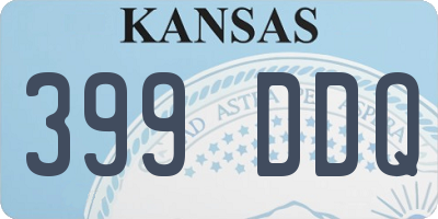 KS license plate 399DDQ