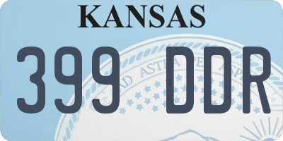 KS license plate 399DDR