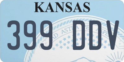 KS license plate 399DDV