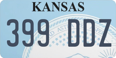 KS license plate 399DDZ