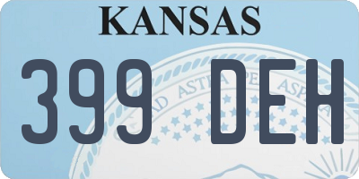 KS license plate 399DEH