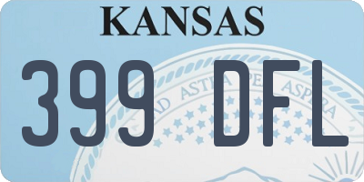 KS license plate 399DFL