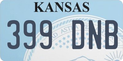 KS license plate 399DNB