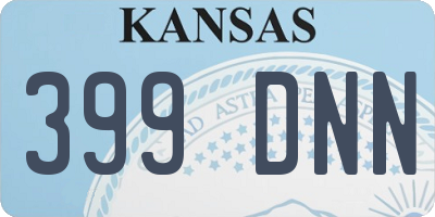 KS license plate 399DNN