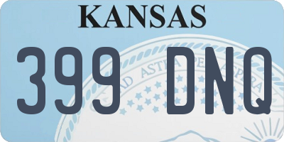 KS license plate 399DNQ