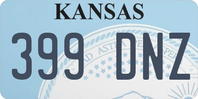 KS license plate 399DNZ