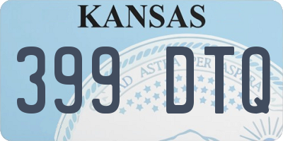 KS license plate 399DTQ