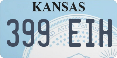 KS license plate 399EIH