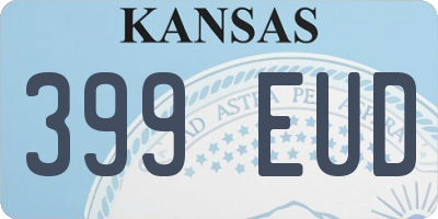 KS license plate 399EUD