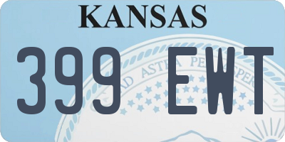 KS license plate 399EWT