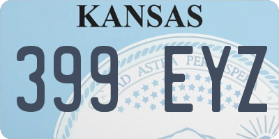 KS license plate 399EYZ