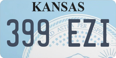 KS license plate 399EZI