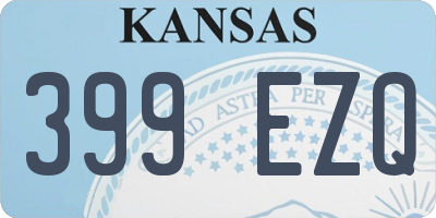 KS license plate 399EZQ