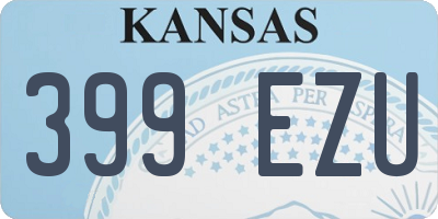 KS license plate 399EZU