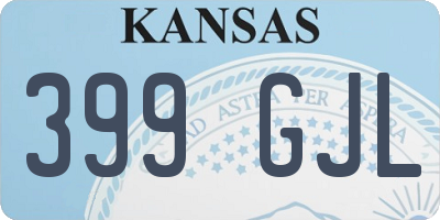 KS license plate 399GJL