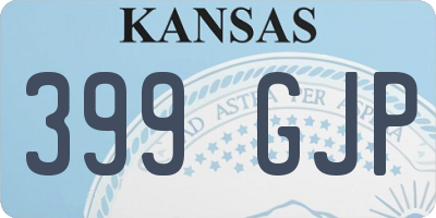 KS license plate 399GJP