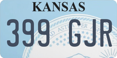 KS license plate 399GJR