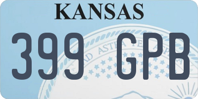 KS license plate 399GPB