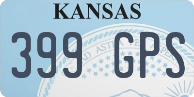KS license plate 399GPS