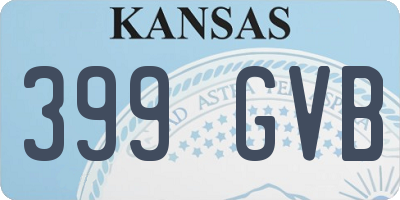 KS license plate 399GVB