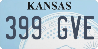 KS license plate 399GVE