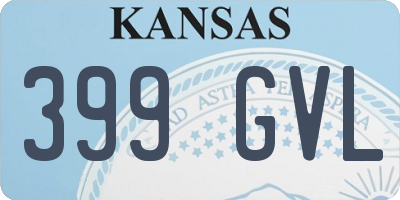 KS license plate 399GVL