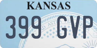 KS license plate 399GVP