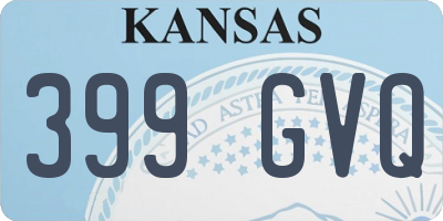 KS license plate 399GVQ