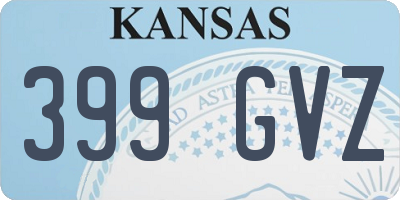 KS license plate 399GVZ