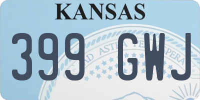 KS license plate 399GWJ