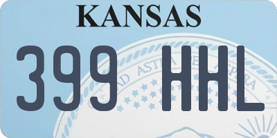 KS license plate 399HHL