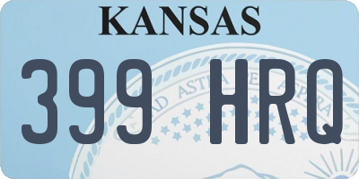 KS license plate 399HRQ