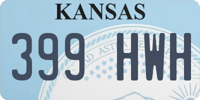 KS license plate 399HWH