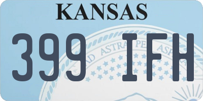 KS license plate 399IFH